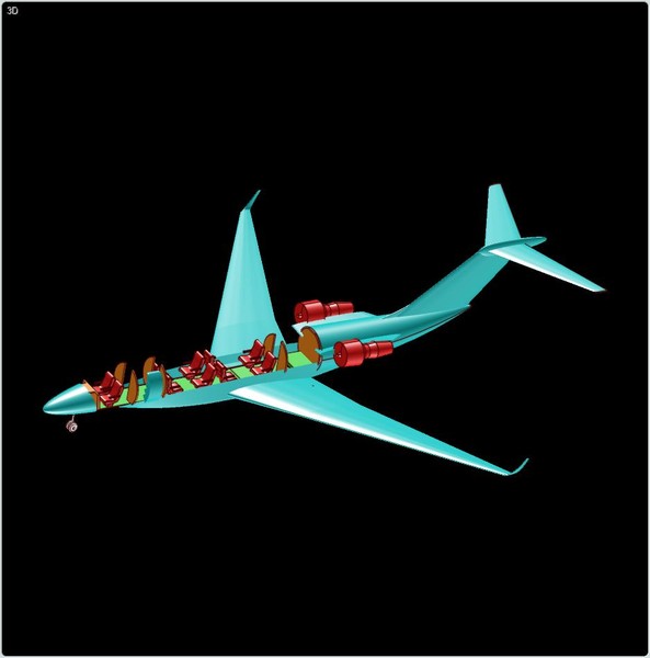 dwg cessna citation jet assembly - Cessna Citation TEN Assembly Model by RodgerSaintJohn